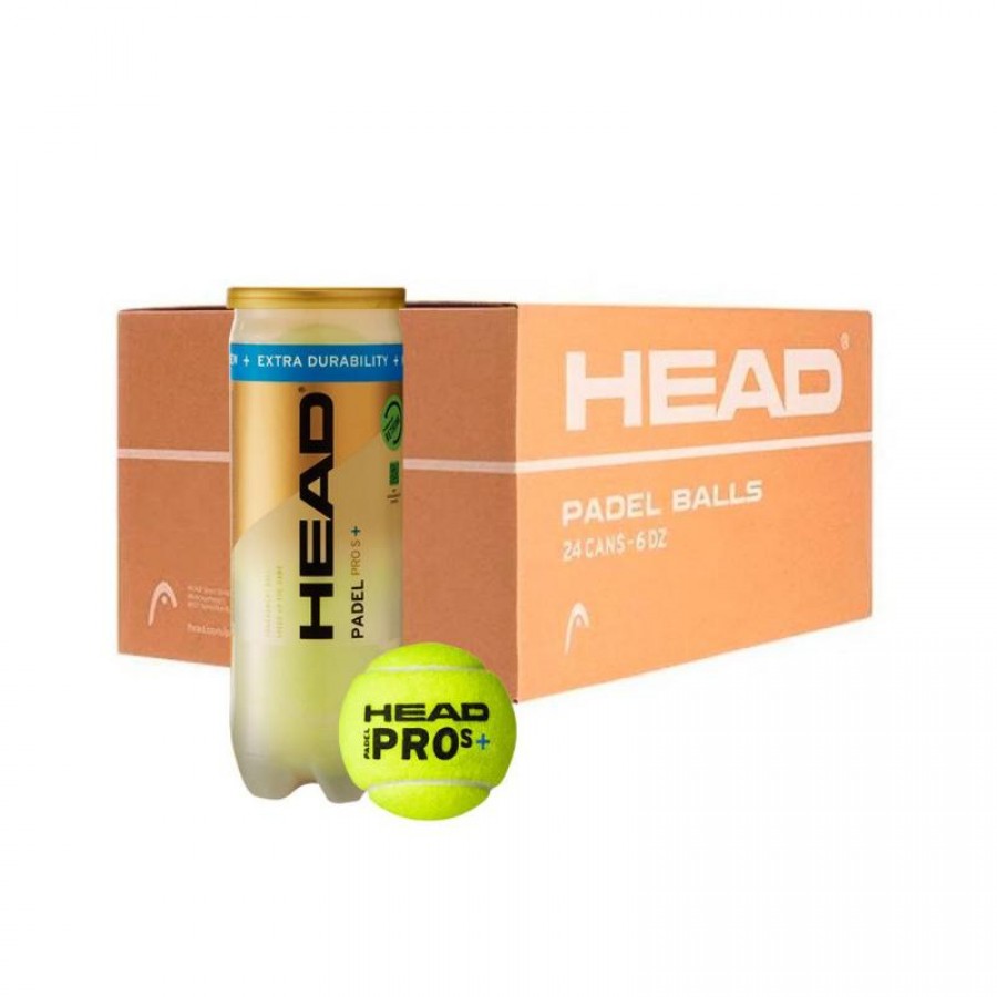 Scatola 72 Palline - 24 Lattine da 3 pz - Head Padel Pro S+