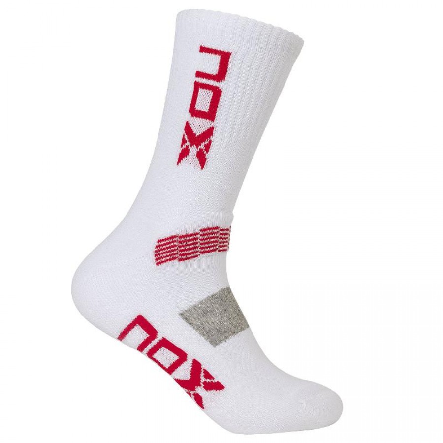 Nox Pro Red White Socks 1 Pair - Barata Oferta Outlet