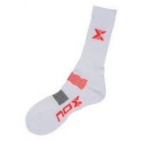 Nox Pro Chaussettes Blanches Rouges 1 Paire - Barata Oferta Outlet