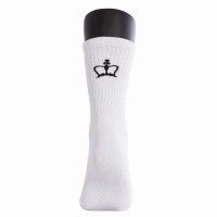 Meias Brancas Altas Premium Black Crown 1 Par