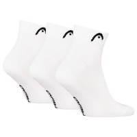 Calcetines Head All Sports Quarter Blanco 3 Pe