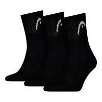 Calcetines Head All Sports Short Crew Negro 3 Pecas