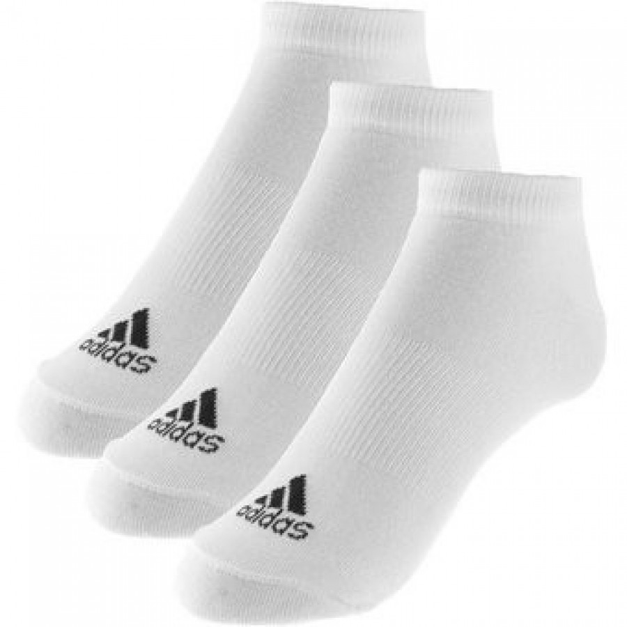 Adidas Performance No Show Thin White Socks 3 Paire