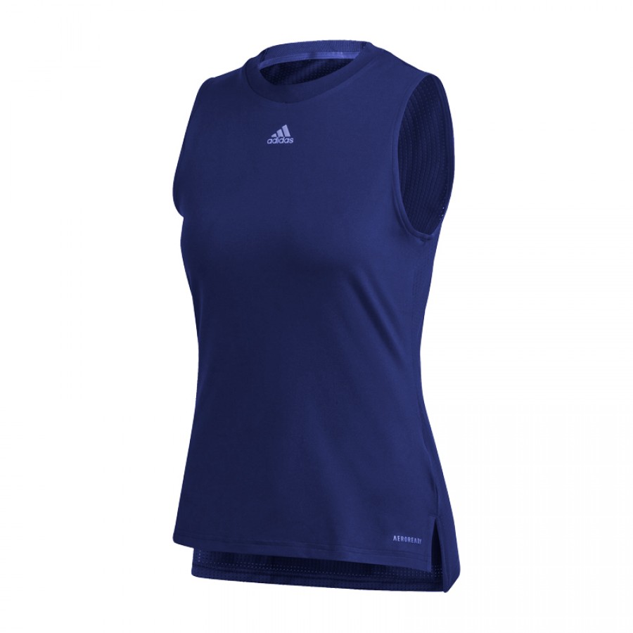 Camisa azul escuro adidas match tank