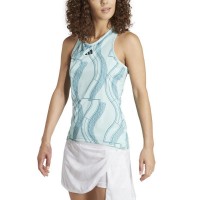 T-shirt Femme Adidas Club Graphic Aqua