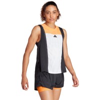 T-shirt Femme Adidas Match Pro Blanc Orange Noir