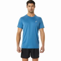 Camiseta Asics Core SS Top Azul Cinza