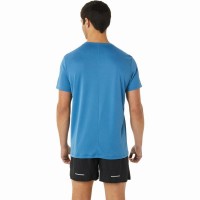 Asics Core SS Top T-Shirt Bleu Gris