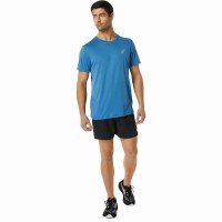 Camiseta Asics Core SS Top Azul Cinza