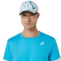 Camiseta Asics Court Aqua Glossy White