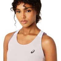 T-shirt Asics Court Rosa Bianco Lucido Donna