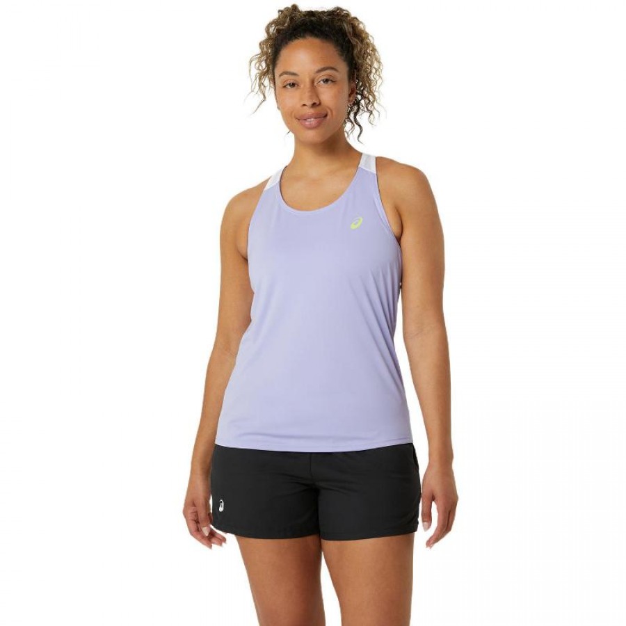 T-Shirt Femme Asics Court Vapor Blanc Brillant