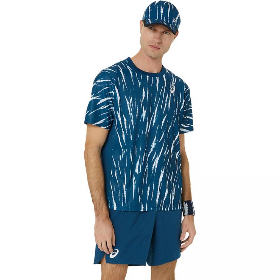 Camiseta Asics Game Blue Mako