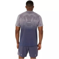 Asics Seamless SS Top Lavender Grey Indigo Blue T-shirt