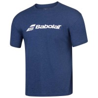 T-Shirt de Exercicio Babolat Marmorizado Azul Escuro