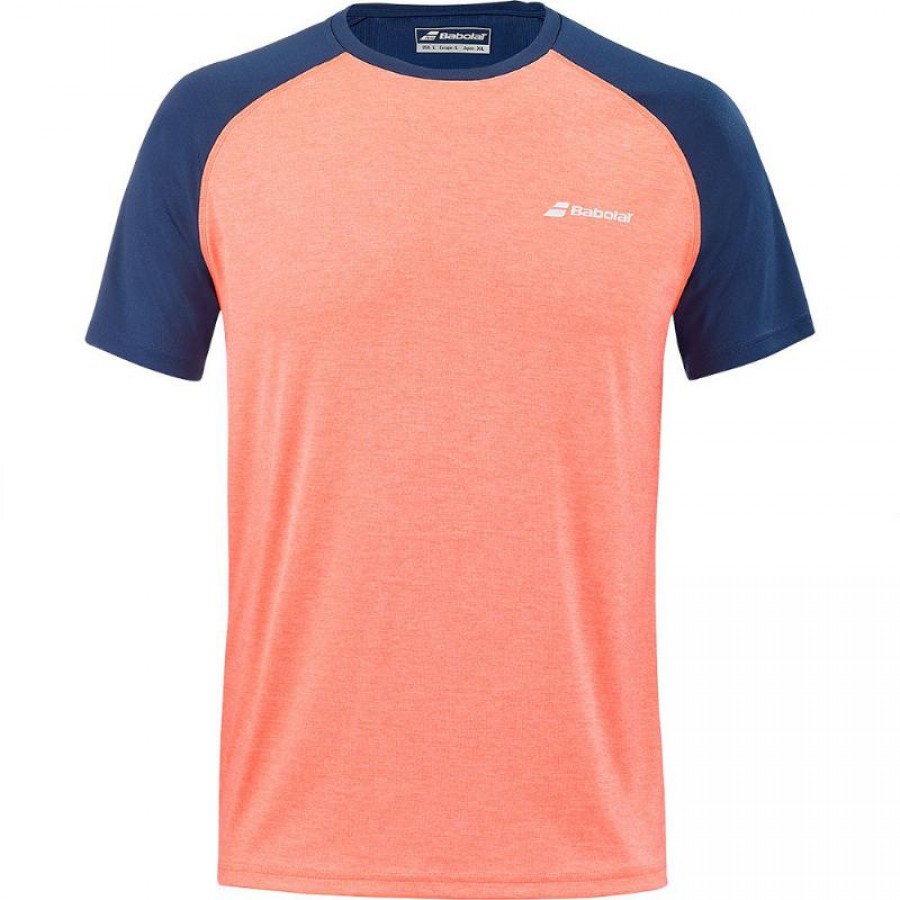 Babolat Play T-Shirt Azul Escuro Laranja