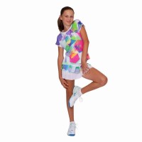 Bidi Badu Kaleido Capsleeve Branco Mix Camiseta Junior