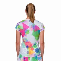 Bidi Badu Kaleido Capsleeve Blanc Mix T-Shirt Femme