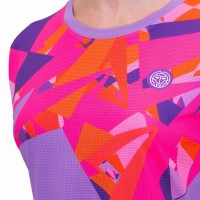 Camiseta Bidi Badu Spike Capsleeve Lila Rosa Mujer