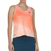 Camiseta de fluor de salmão bullpadel Eulari