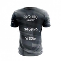 Camiseta Bullpadel Paquito Navarro Premier Padel Adula Negro