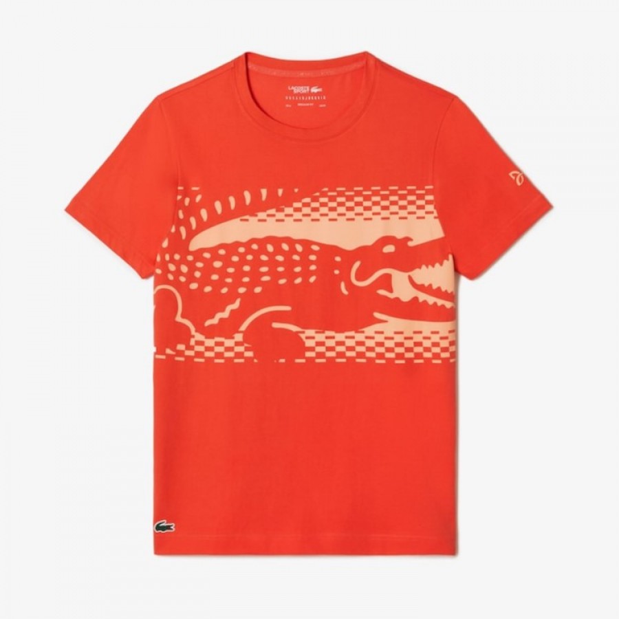 Camiseta Lacoste Novak Djokovic Laranja