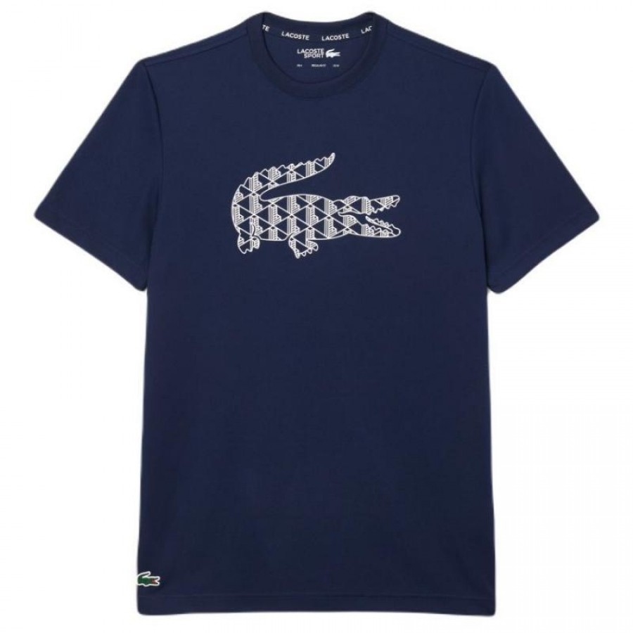 T-shirt Lacoste Pique Bleu Marine