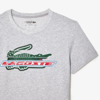 T-Shirt Lacoste Sport Algodon Ecologico Cinza