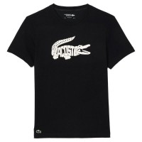 Camiseta Lacoste Ultra Dry Preto Branco