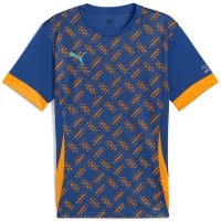 Camiseta Puma Individual Azul Laranja