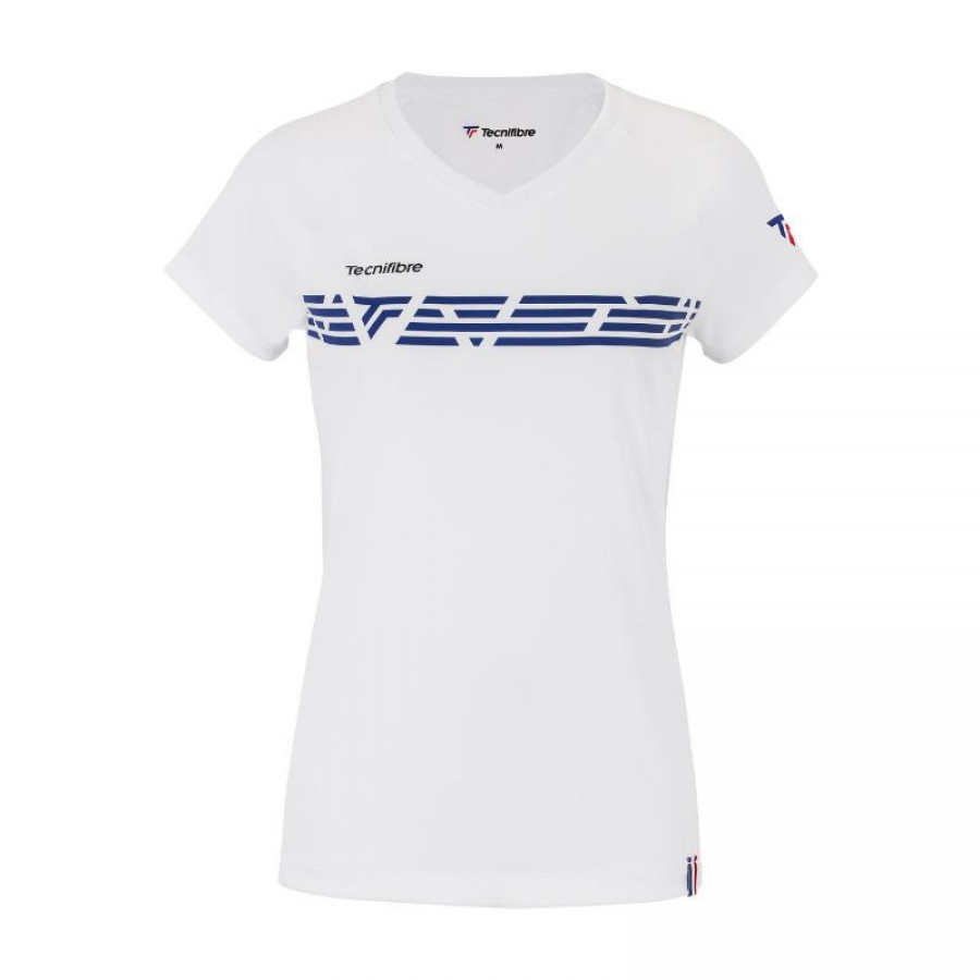 Tecnifibre Airmesh White Royal Junior T-Shirt