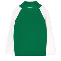 Chaqueta Lacoste Novak Djokovic Verde Blanco