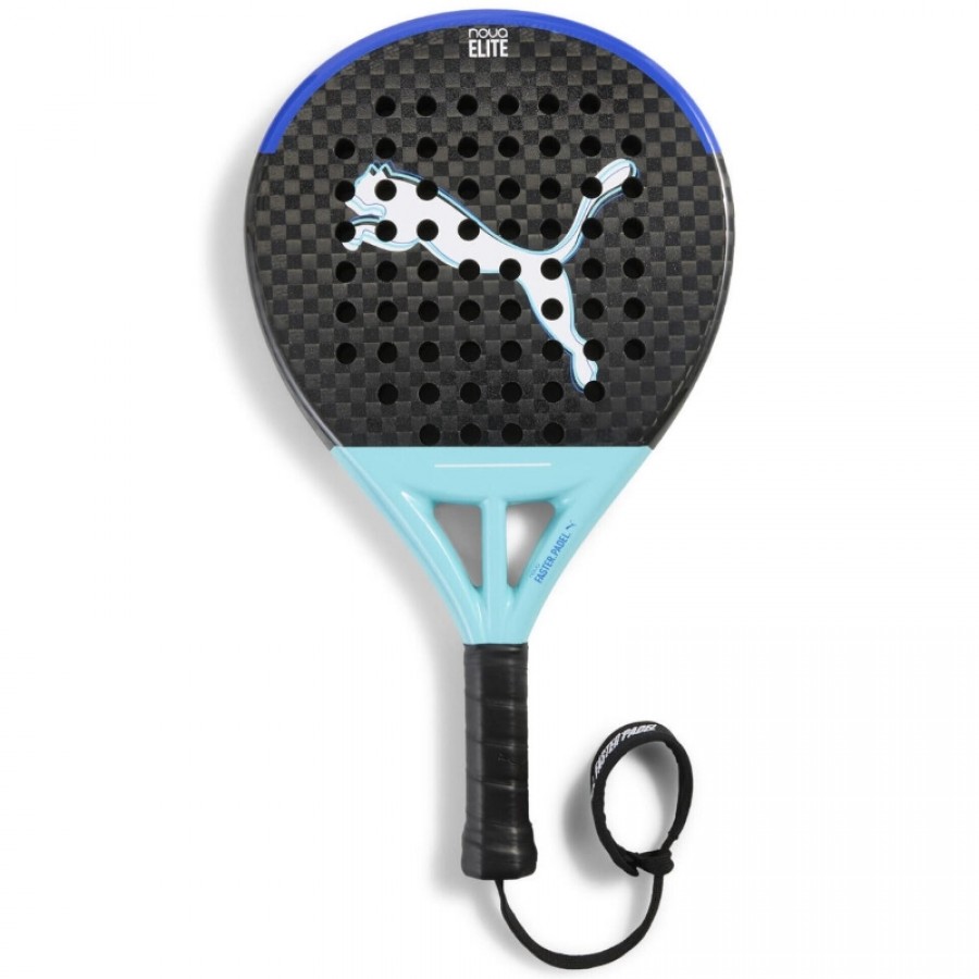 Puma Nova Elite Control Black Blue Turquoise Racket