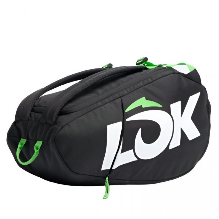 Borsa da padel Lok One nera grigio scuro lime