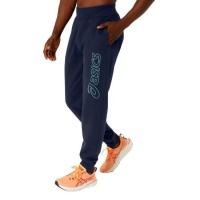 Asics Logo Midnight Blue Green Pants