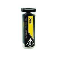 Pelota Squash Dunlop Pro Doble Punto Amarillo 3 Unidades