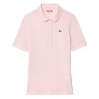 Polo Lacoste Pique Rose Femme