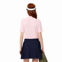 Polo Lacoste Pique Rose Femme