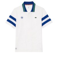 Polo Lacoste Roland Garros Medvedev Bianco Navy