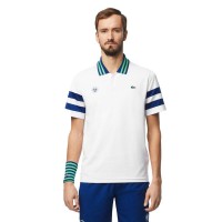 Lacoste Roland Garros Medvedev Camisa Polo Marinha Branca