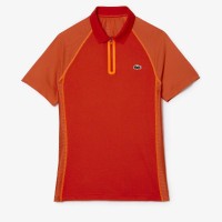 Lacoste Ultra Dry T-Shirt Polo Laranja Vermelha