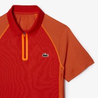 Lacoste Ultra Dry T-Shirt Polo Laranja Vermelha