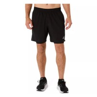 Short Asics Core 2N1 7IN Negro Performance