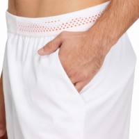 Shorts Asics Tennis 7In Branco Vermelho Brilhante