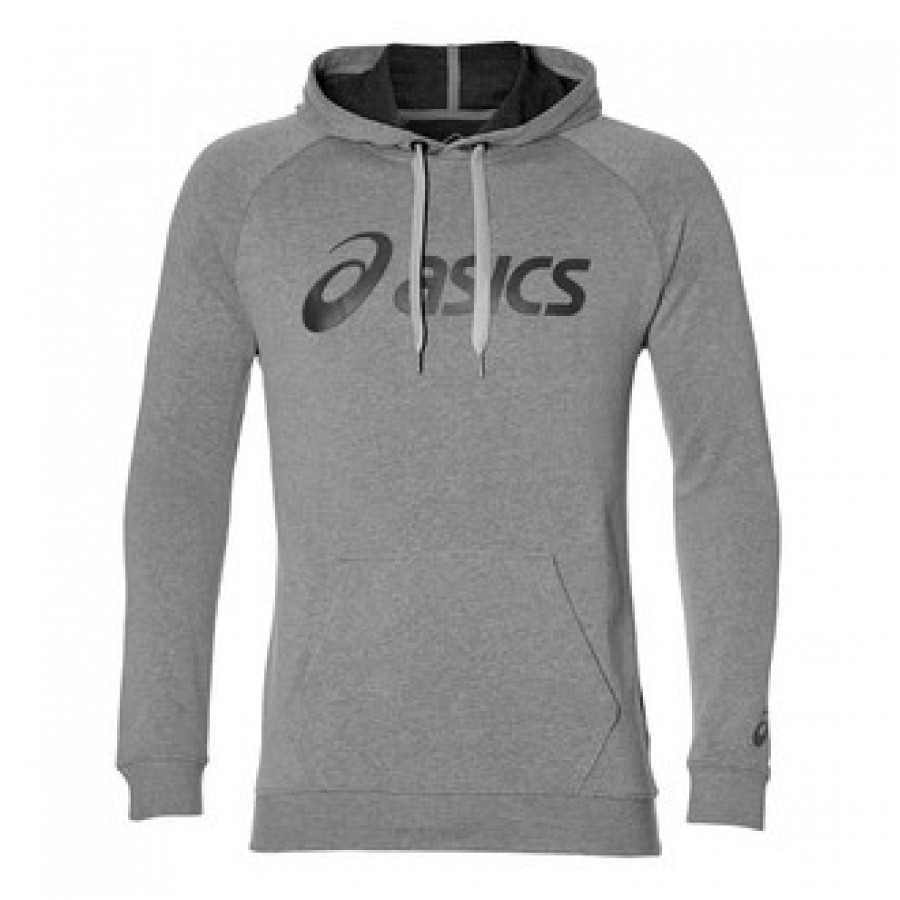 Sudadera Asics Performance Logo Grande Gris