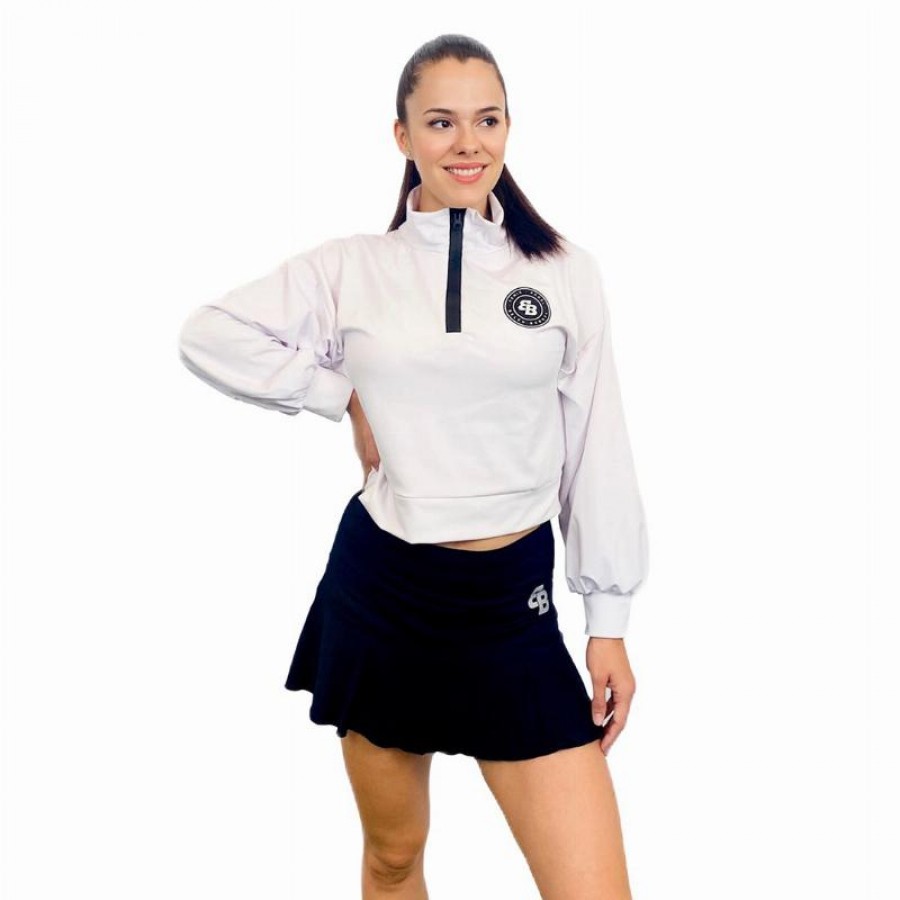 Sweat-shirt BB court blanc