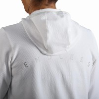 Sudadera Endless Breath Line Blanco Plata