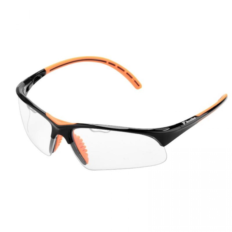 Tecnifibre Occhiali da Squash Nero Arancio