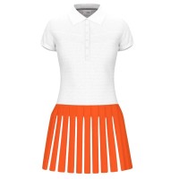 Head Vogue White Orange Dress