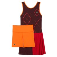 Lacoste Robe Ultra Dry Bordeaux Orange